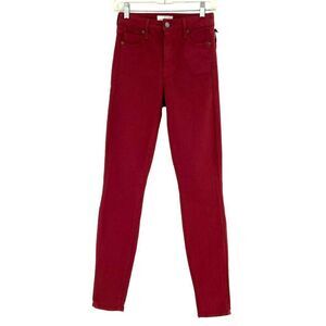 Parker Smith Bombshell Skinny Jeans Size 25 Burgundy NWT